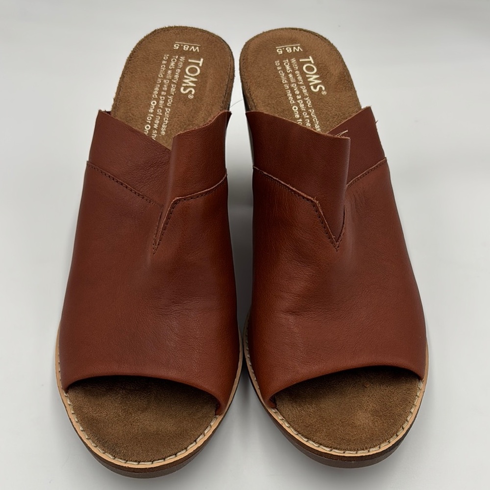 Tom’s Majorca Brown Leather Mules